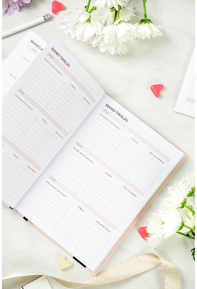 Produktyvumo dienoraštis SVAJOK. PLANUOK. PASIEK