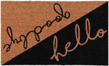 Durų kilimėlis HELLO/GOODBYE, 45x75 cm