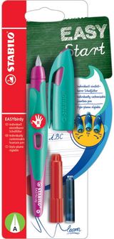 Ergonominis plunksnakotis EASYbirdy A, R, Turquoise-Pink