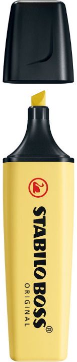 Teksto žymeklis BOSS ORIGINAL Pastel, gelsvas