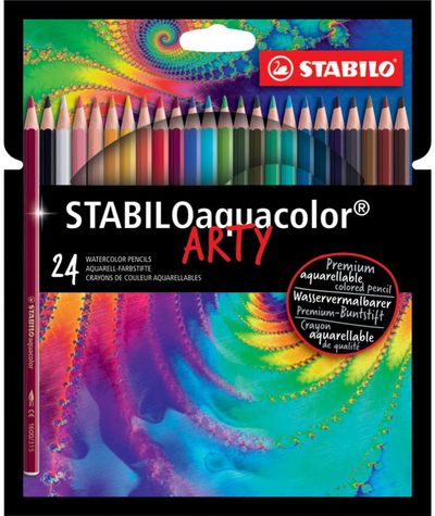 Akvareliniai pieštukai Stabilo ARTY, 24 spalvos