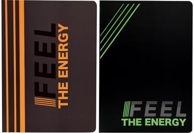 Sąsiuvinis EVAW ENERGY, A5, 90 g, 48 l., langeliais