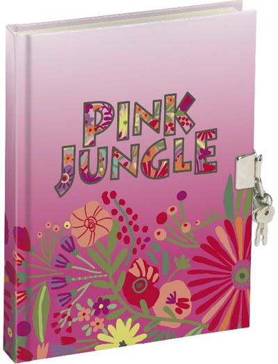 Dienoraštis PINK JUNGLE su tušinuku dėžutėje