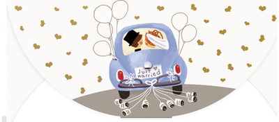 Pinigų vokelis JUST MARRIED