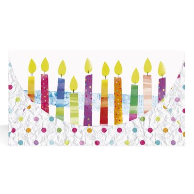 Pinigų vokelis BIRTHDAY CANDLES
