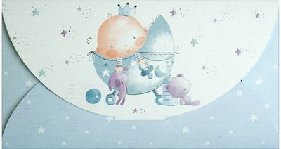 Pinigų vokelis BABY STAR BLUE