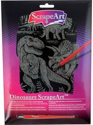 Braižymo paveikslėlis SCRAPEART Dinosaurs
