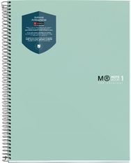 Sąsiuvinis THE ORIGINAL1, A4, 90 g, 80 l, langeliais, Aqua