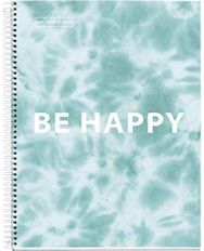 Antibakterinis sąsiuvinis TIE DYE, A4, 90 g, 120 l, langeliais, Blue