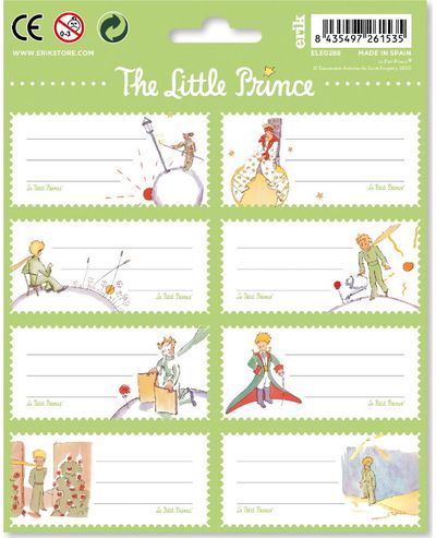 Lipdukai sąsiuviniams THE LITTLE PRINCE