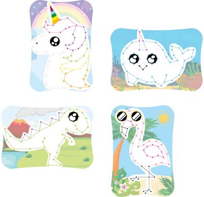 Kūrybinis rinkinys QUERCETTI String Art Animals Play Creativo