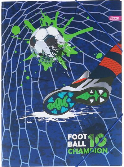 Dėklas plastikinis Spirit FOOTBALL su guma, A3