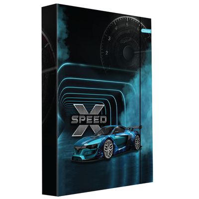 Dėklas sąsiuviniams Spirit X-SPEED, A4, 3 cm