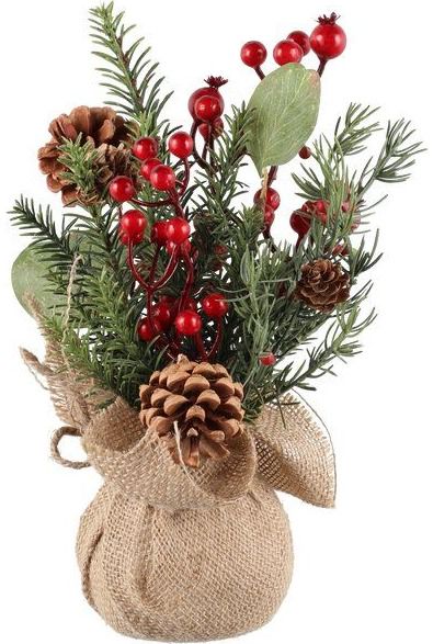 Winteria Kalėdų dekoracija JUTOS PUODELIS, 30 cm