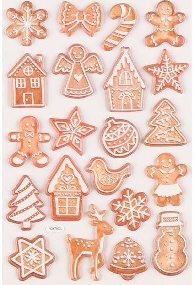 Kapel lipdukai „Gingerbread“