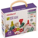 Lavinamasis žaidimas MINILAND ACTIVITY ECO NUTS & BOLTS