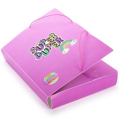 Dėklas sąsiuviniams TCD STICKER MANIA PP, A4, 4 cm, Pink