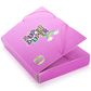 Dėklas sąsiuviniams TCD STICKER MANIA PP, A4, 4 cm, Pink