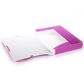 Dėklas sąsiuviniams TCD STICKER MANIA PP, A4, 4 cm, Pink