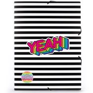Dėklas sąsiuviniams TCD STICKER MANIA PP, A4, 4 cm, Stripes