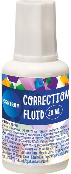 Korekcinis skystis CENTRUM, 20 ml