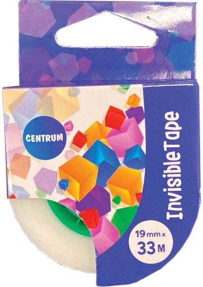 Lipni juostelė INVISIBLE, 50 mic, 19mm x 33m
