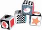 Lavinamieji kubai kūdikiams BLACK & WHITE SOFT ACTIVITY CUBES