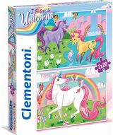 Dėlionė CLEMENTONI 2X20 UNICORNS BRILLIANT
