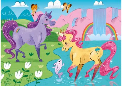 Dėlionė CLEMENTONI 2X20 UNICORNS BRILLIANT