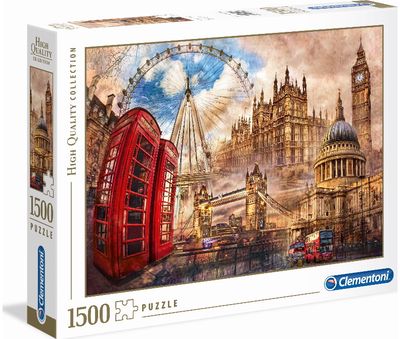 Dėlionė CLEMENTONI VINTAGE LONDON 1500 d.