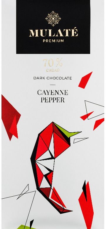 Juodasis šokoladas MULATE PREMIUM su Kajeno pipiru