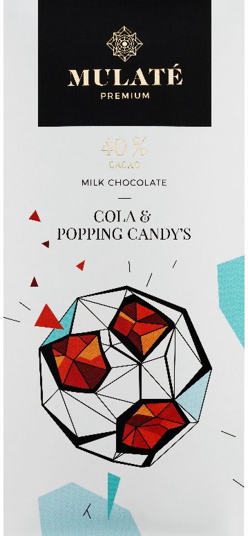 Kolos skonio pieninis šokoladas MULATE PREMIUM su sproginėjančiais saldainiais
