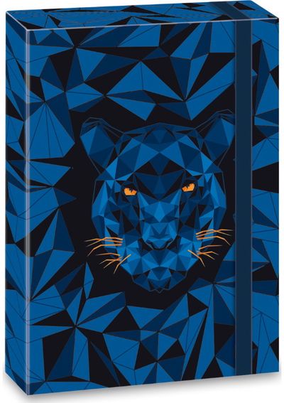 Dėklas sąsiuviniams BLACK PANTHER su guma, A4