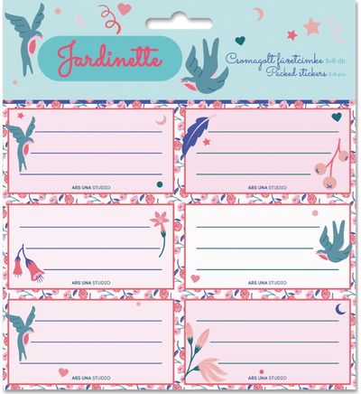 Lipdukai sąsiuviniams JARDINETTE, 3x6 vnt