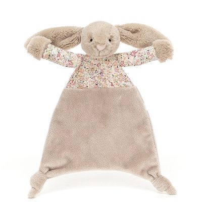 Kūdikio žaislas zuikis Blossom Bea Beige Bunny Comforter 25x22