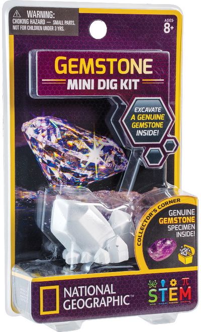 Kasinėjimo rinkinys NATIONAL GEOGRAPHIC Carded Mini Dig Gemstone