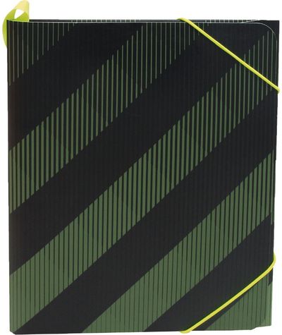 Aplankas kartoninis WORK OUT su gumele, A4