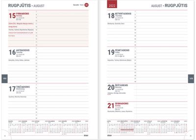 Darbo knyga 2023/2024 A5 18 mėnesių bordinė