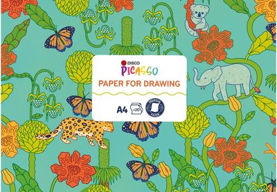 Piešimo albumas DISCO PICASO, A4, 120 g, 20 l.