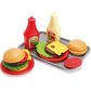 Žaislinis maisto rinkinys BURGER SET ON TRAY 17 PCS