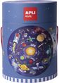 Dėlionė apvalioje dėžutėje APLI SOLAR SYSTEM 48 det.