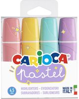 Žymeklių rinkinys CARIOCA PASTEL, 4 vnt