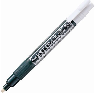 Kreidinis žymeklis PENTEL Wet Erase SMW26 2-4 mm, baltas
