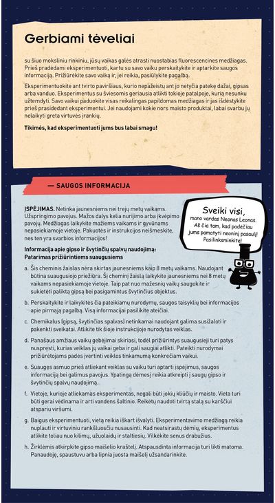 Mokslinis rinkinys KOSMOS Fun Science Glow in the Dark Set