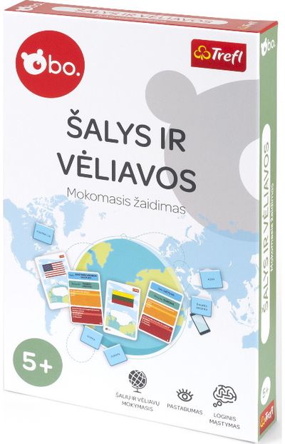 Mokomasis žaidimas BO ŠALYS IR VĖLIAVOS