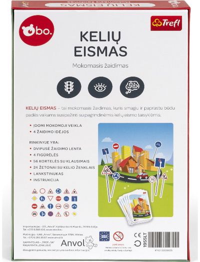 Mokomasis žaidimas BO KELIŲ EISMAS