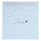 Vestuvinis albumas GB RAINING HEARTS, melsvas, 60psl., 30x31cm.