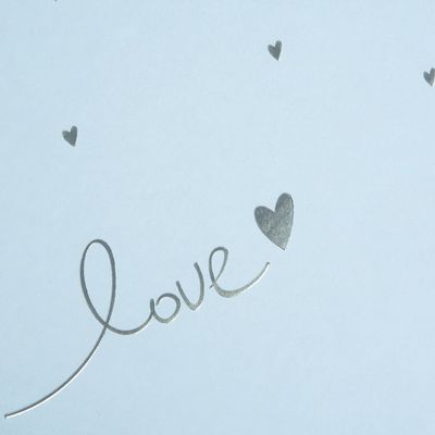 Vestuvinis albumas GB RAINING HEARTS, melsvas, 60psl., 30x31cm.