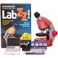 Mikroskopas LEVENHUK LabZZ M101 Orange 40x-640x su eksperimento komplektu