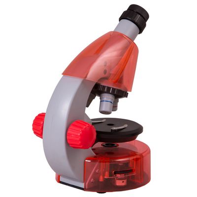 Mikroskopas LEVENHUK LabZZ M101 Orange 40x-640x su eksperimento komplektu